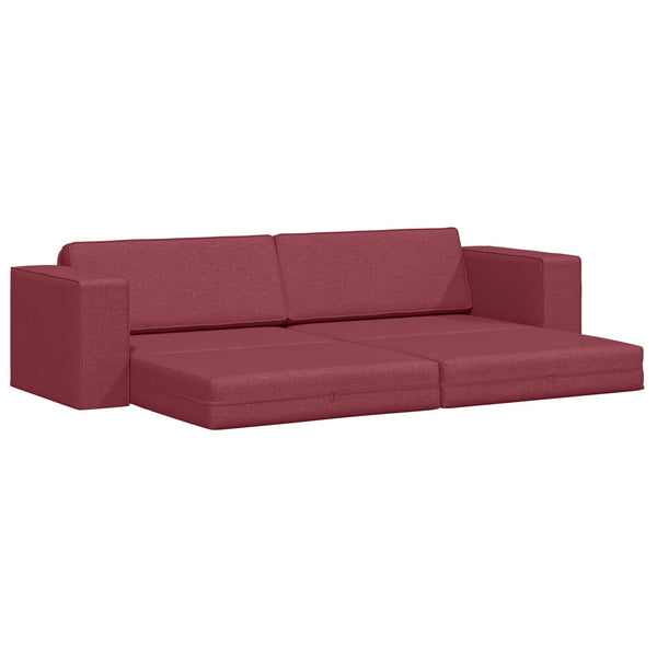 Schlafsofa Weinrot Stoff 245cm