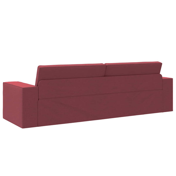 Schlafsofa Weinrot Stoff 245cm