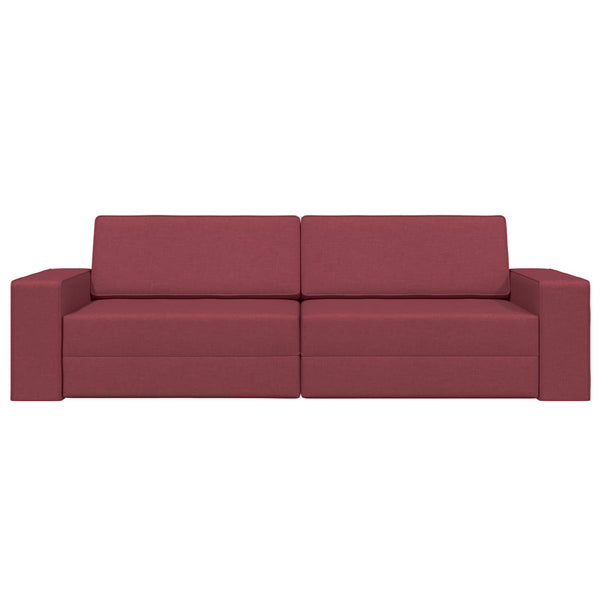 Schlafsofa Weinrot Stoff 245cm