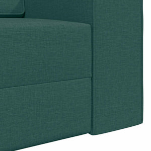 Dunkelgrünes Schlafsofa Stoff 245 cm