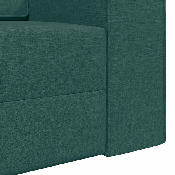 Dunkelgrünes Schlafsofa Stoff 245 cm
