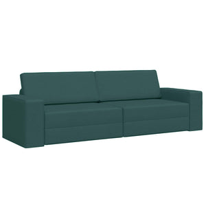 Dunkelgrünes Schlafsofa Stoff 245 cm