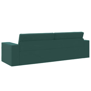 Dunkelgrünes Schlafsofa Stoff 245 cm