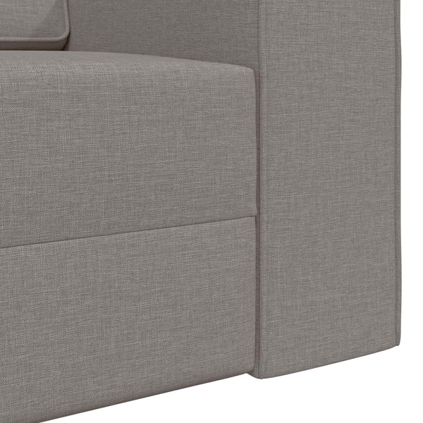 Schlafsofa Taupe Stoff 245 cm