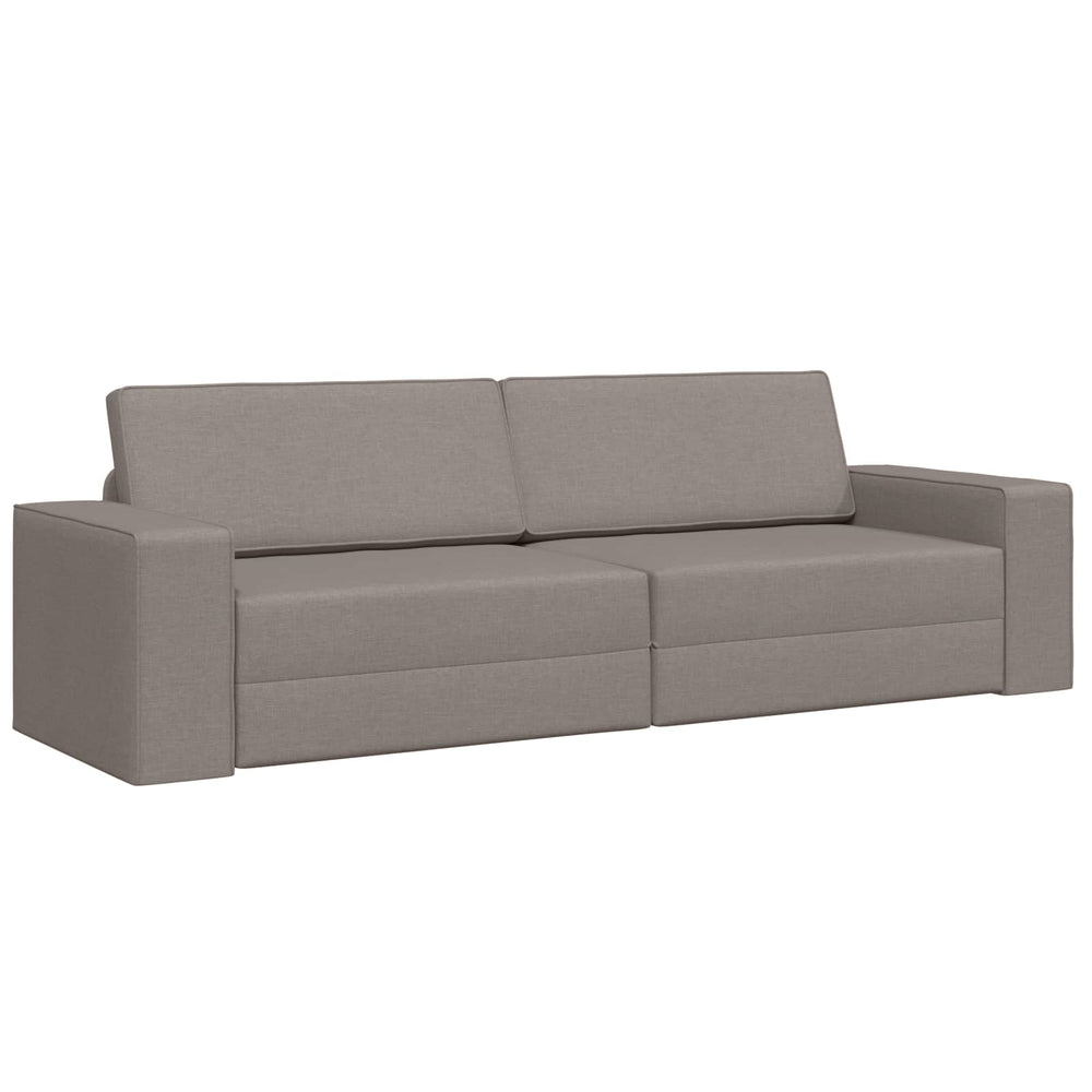 Schlafsofa Taupe Stoff 245 cm
