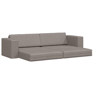 Schlafsofa Taupe Stoff 245 cm