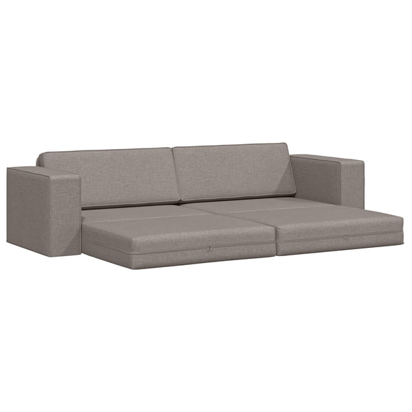 Schlafsofa Taupe Stoff 245 cm