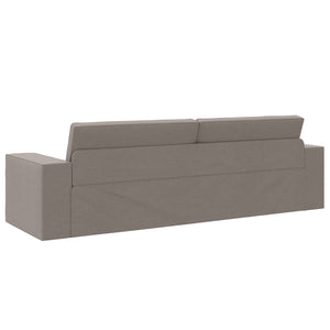 Schlafsofa Taupe Stoff 245 cm