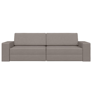 Schlafsofa Taupe Stoff 245 cm