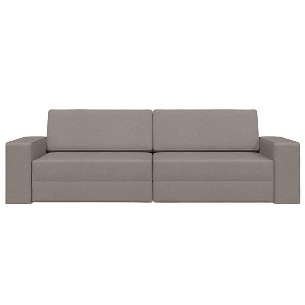 Schlafsofa Taupe Stoff 245 cm