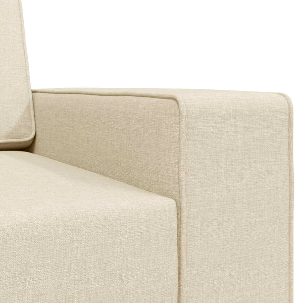 Creme Schlafsofa Stoff 245 cm