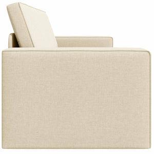 Creme Schlafsofa Stoff 245 cm