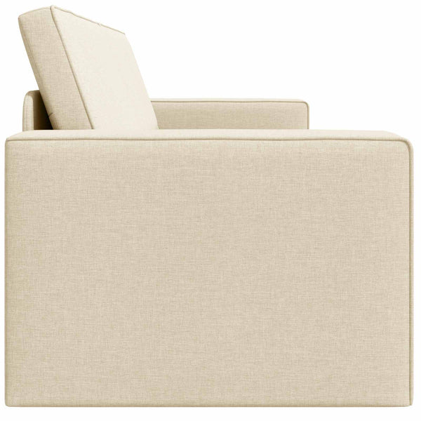 Creme Schlafsofa Stoff 245 cm