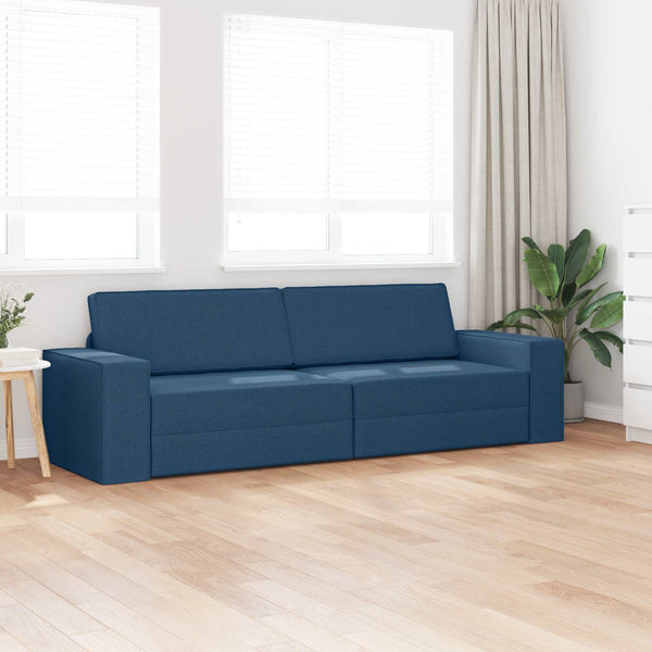 Marineblaues Schlafsofa Stoff 245 cm