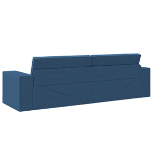 Marineblaues Schlafsofa Stoff 245 cm
