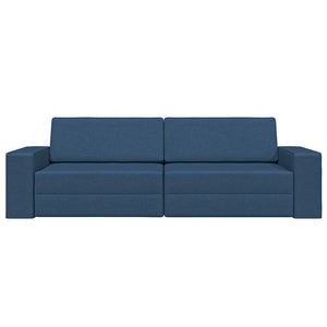 Marineblaues Schlafsofa Stoff 245 cm