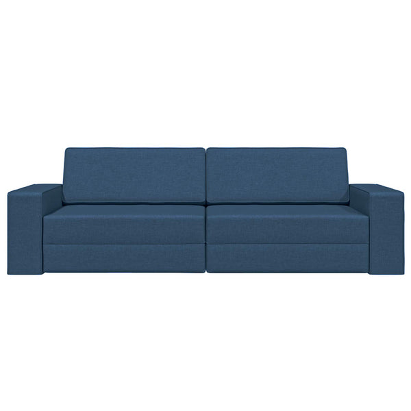 Marineblaues Schlafsofa Stoff 245 cm