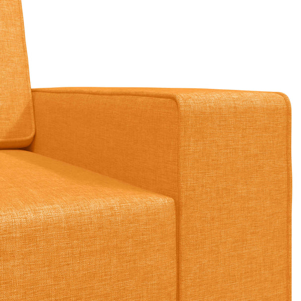 Schlafsofa Dunkelgelb Stoff 245 cm