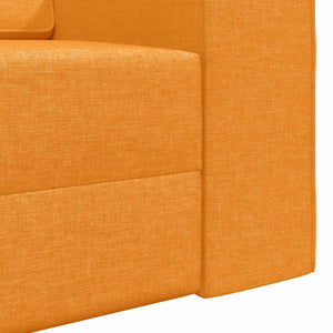 Schlafsofa Dunkelgelb Stoff 245 cm