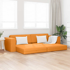 Schlafsofa Dunkelgelb Stoff 245 cm
