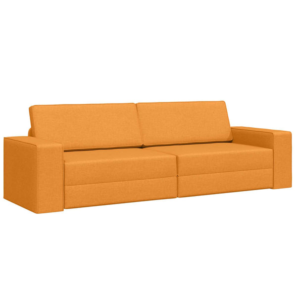 Schlafsofa Dunkelgelb Stoff 245 cm