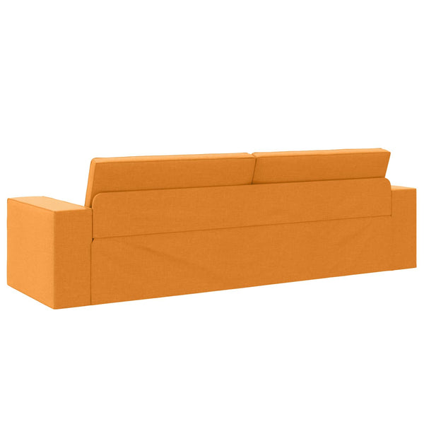 Schlafsofa Dunkelgelb Stoff 245 cm