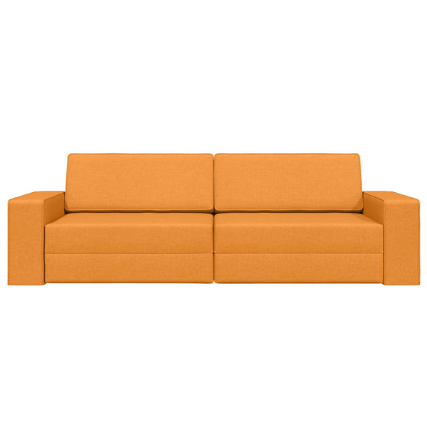 Schlafsofa Dunkelgelb Stoff 245 cm