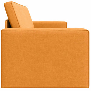 Schlafsofa Dunkelgelb Stoff 245 cm