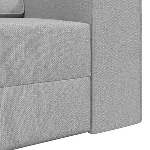 Schlafsofa Wolkengrau Stoff 245 cm