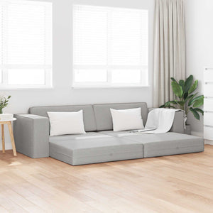 Schlafsofa Wolkengrau Stoff 245 cm
