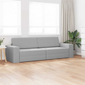 Schlafsofa Wolkengrau Stoff 245 cm