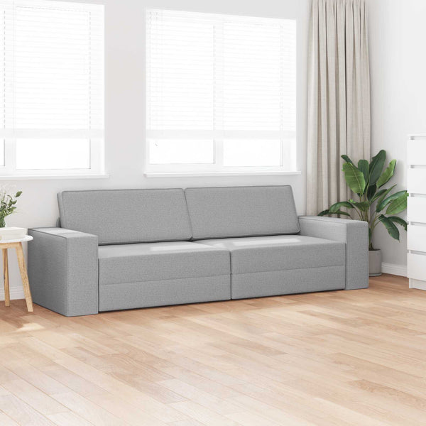 Schlafsofa Wolkengrau Stoff 245 cm