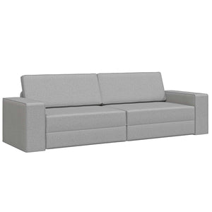 Schlafsofa Wolkengrau Stoff 245 cm