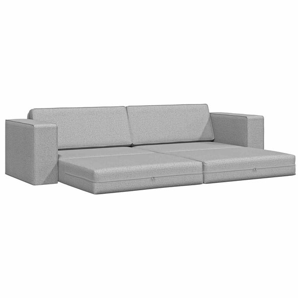 Schlafsofa Wolkengrau Stoff 245 cm
