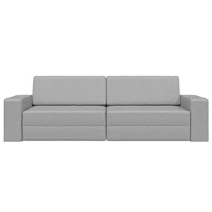 Schlafsofa Wolkengrau Stoff 245 cm
