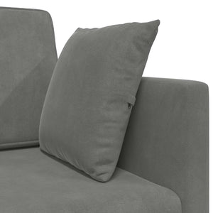 Dunkelgraues Samt Boden-Sofabett 213 cm