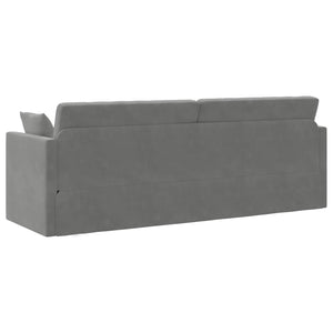 Dunkelgraues Samt Boden-Sofabett 213 cm