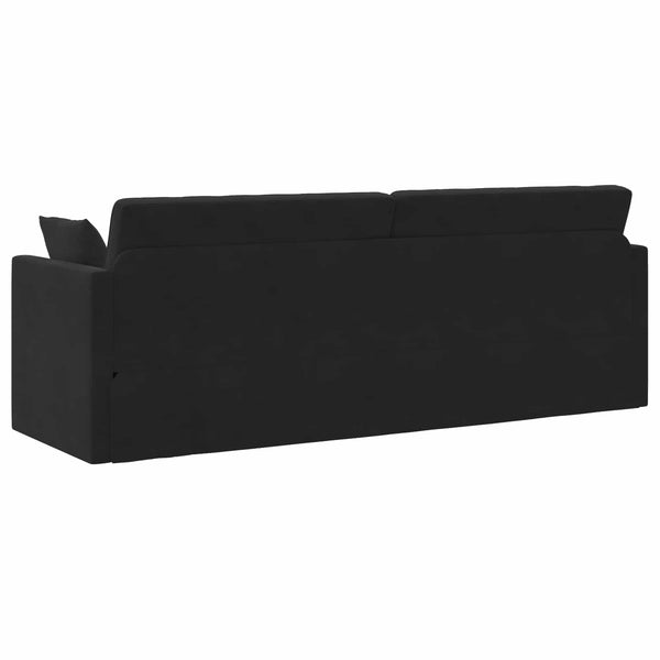 Schwarzes Samt Boden-Sofabett 213 cm