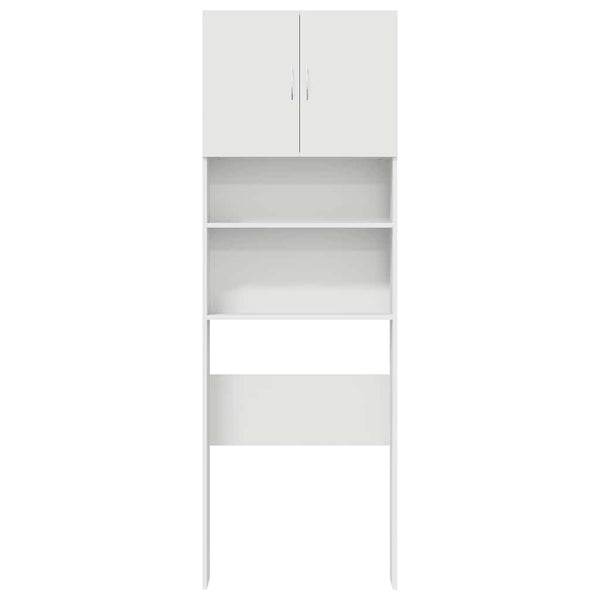 Waschmaschinenschrank Weiß 64x24x190 cm