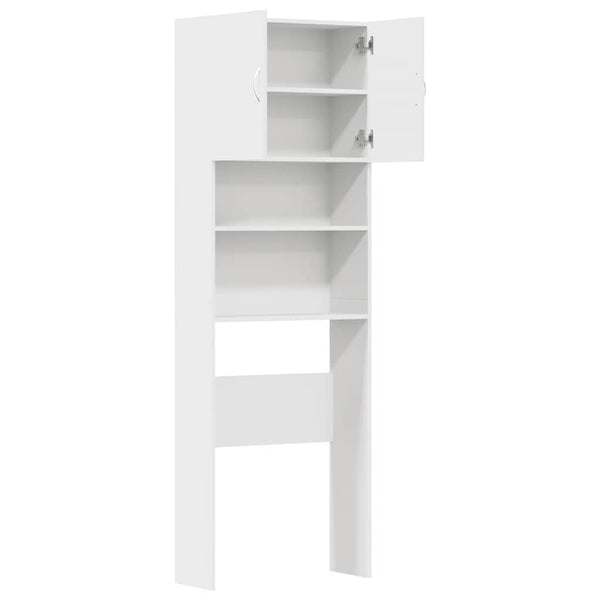 Waschmaschinenschrank Weiß 64x24x190 cm