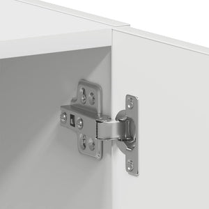 Waschmaschinenschrank Weiß 64x24x190 cm