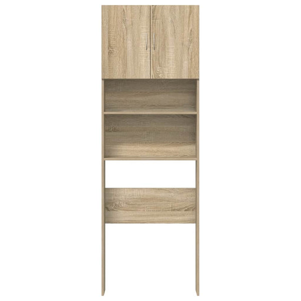 Waschmaschinenregal Sonoma-Eiche 64x24x190 cm