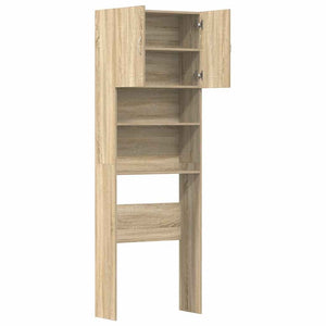 Waschmaschinenregal Sonoma-Eiche 64x24x190 cm