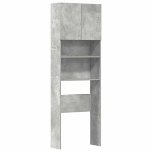 Waschmaschinenschrank Betongrau 64x24x190 cm