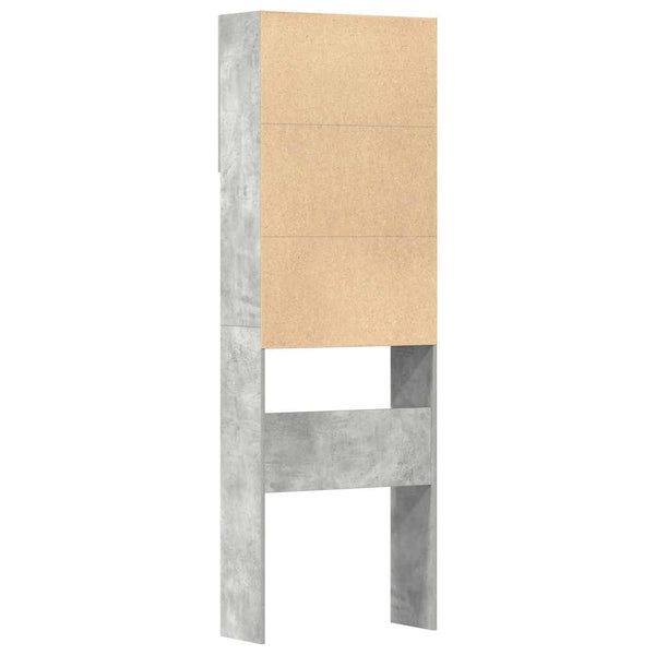 Waschmaschinenschrank Betongrau 64x24x190 cm