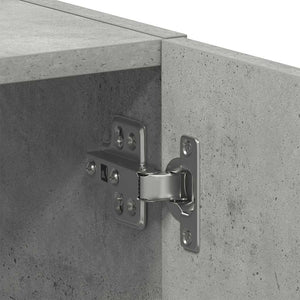 Waschmaschinenschrank Betongrau 64x24x190 cm