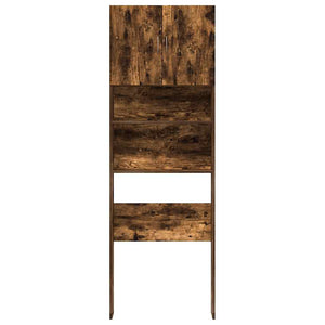 Waschmaschinenschrank Räuchereiche 64x24x190 cm