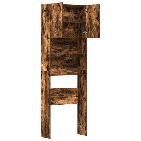 Waschmaschinenschrank Räuchereiche 64x24x190 cm