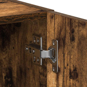 Waschmaschinenschrank Räuchereiche 64x24x190 cm
