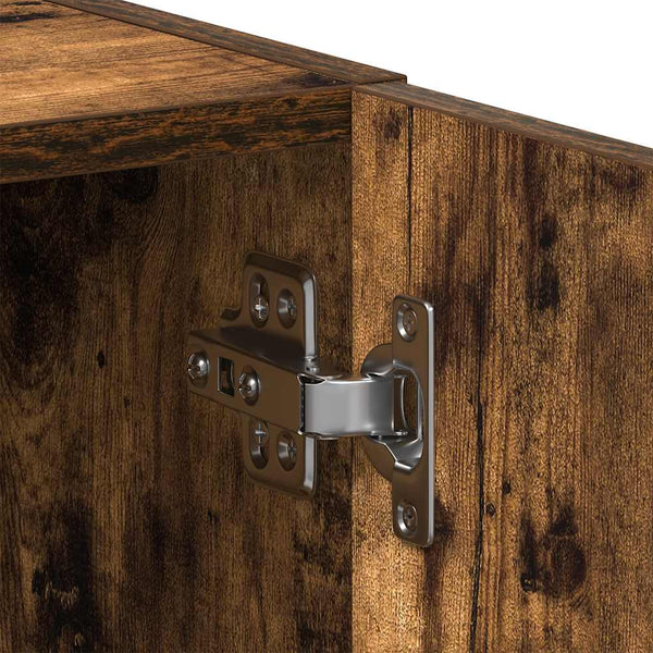 Waschmaschinenschrank Räuchereiche 64x24x190 cm